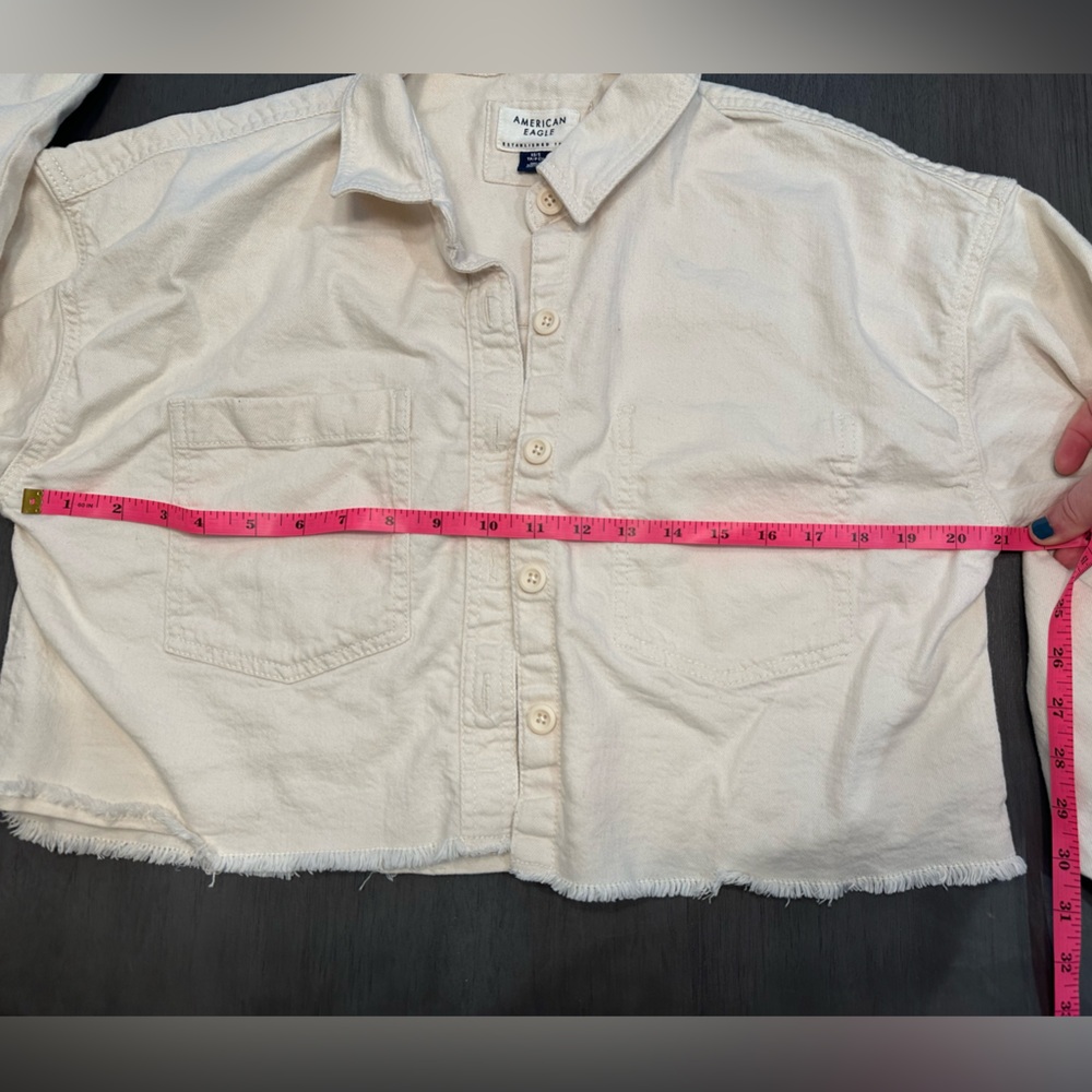 American Eagle Cropped Oversized Jacket - image 3